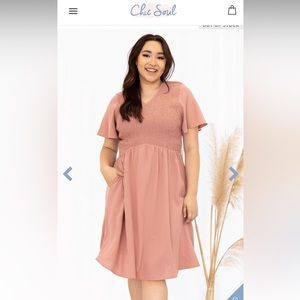 2XL Chic Soul Mauve dress